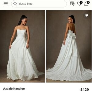 Elegant White Strapless Gown